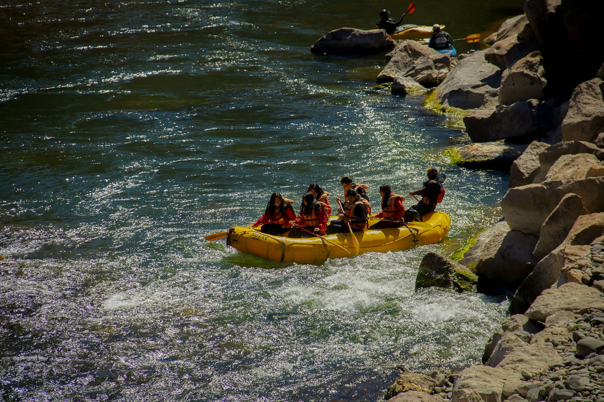 Canotaje en el río Willkamayu