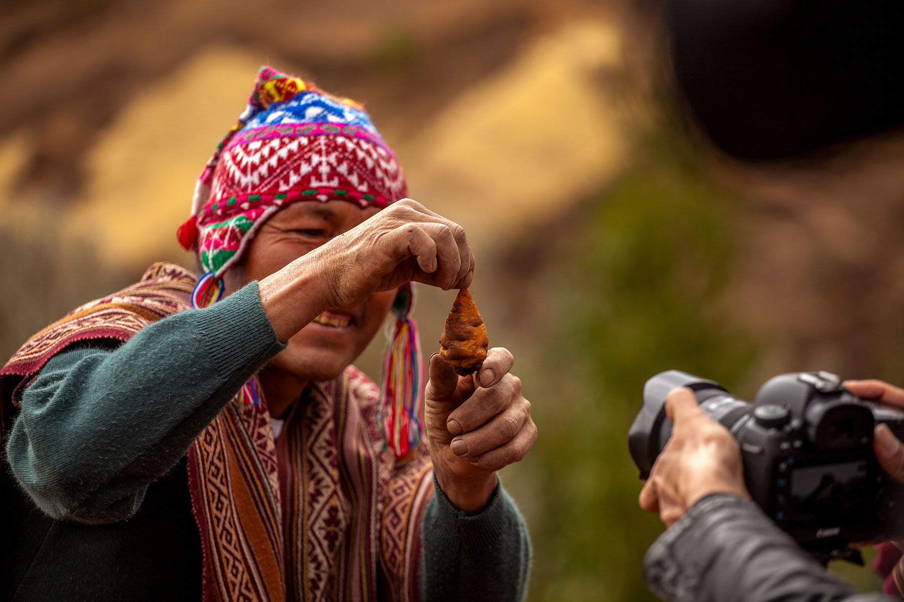 Caminata y fotografía en los Andes